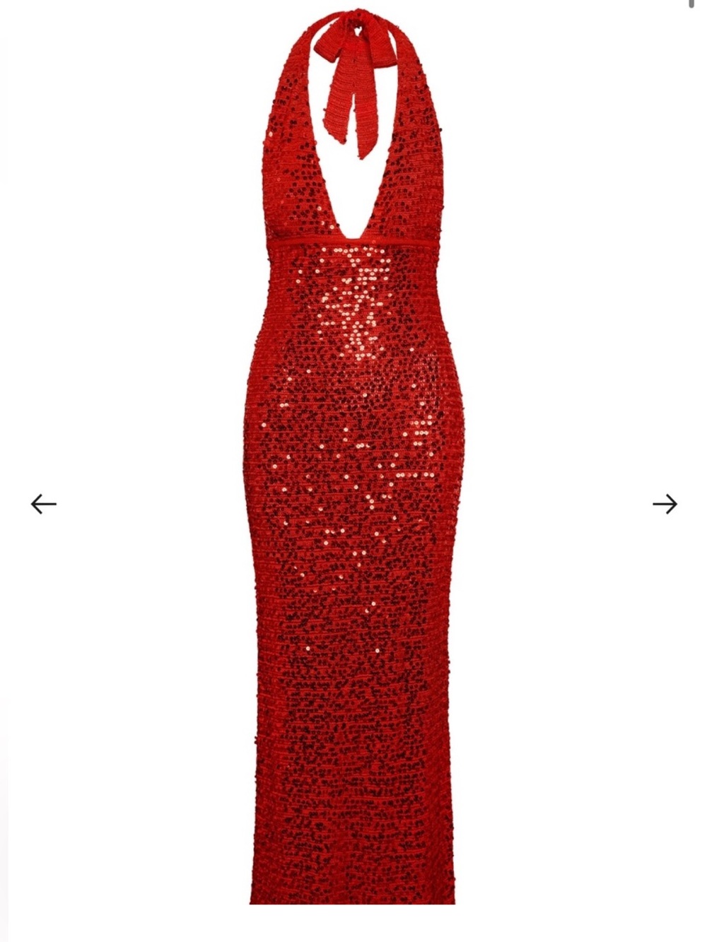 Monday swimwear red sequin cantina dress
